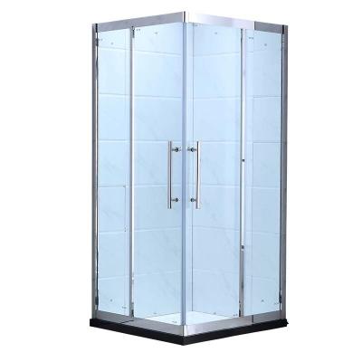 China Minimalist corner shower room with partial sandblasting S5003 for sale