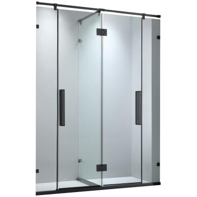 China Bathroom Modern Design Hotel Hinge Shower Glass Door GD9029B for sale