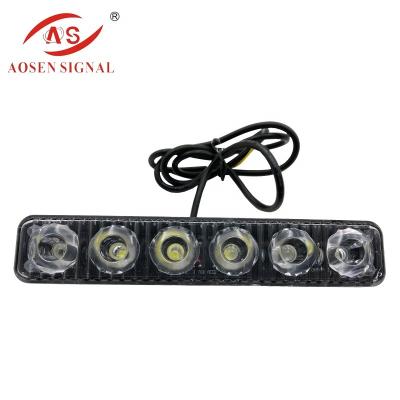 China CH-102-6 waterproof/windproof/dustproof heavy duty security 12v led blue strobe grill warning lights for sale