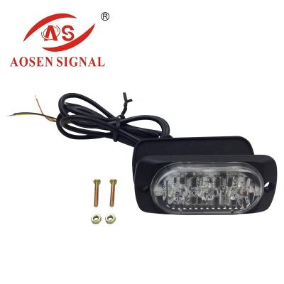 China CH-100-3 waterproof/windproof/dustproof ultra thin 3 led grill strobe warning led light head for car for sale