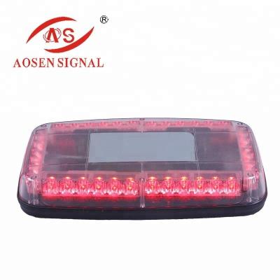 China High Bright PC+Aluminum Alloy Amber Red Led Mini Lightbar In Aluminum Chassis for sale