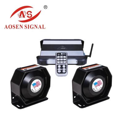 China AS-T9 fire truck wireless police sirens sound with MP3 and AS-T9 ultra slim speakers for sale