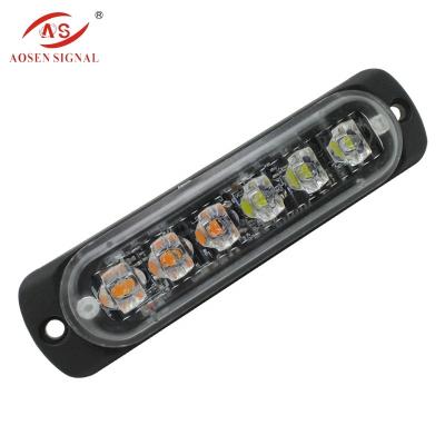 China AS-6C Waterproof/Windproof/Dustproof Car Front Warning Grille Led Breakdown Emergency Turn Signal Light Bar For Trucks for sale