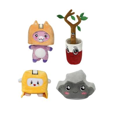 China Lankybox Sound Doll Youtube Cartoon Anime Stuffed Toy Foxy Boxy Stuffed Plush Toy Lankybox Sound Doll Rocky Thicc Sticky n' Canny Canny Toys for sale