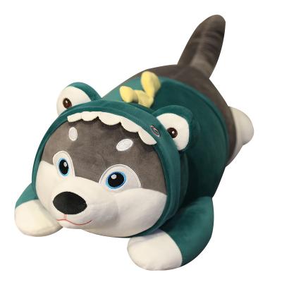 China Hot Selling Gift Plush Toy Siberian Home Animal Husky Pillow Husky Werkzeugwagen With Good Quality For Kids Gift for sale