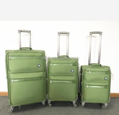 China Cheap Travel EVA 600D Luggage Set Soft Fabric Luggage for sale