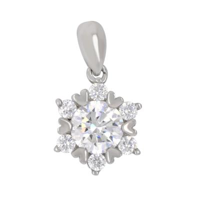 China Other 10k Gold Snowflake Jewelry 1Ct Diamond Moissanite Jewelry Women For Pendant Gift for sale