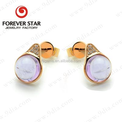 China Wholesale Natural Gold 2015 Amethyst 10kt White Gold Jewelry for sale