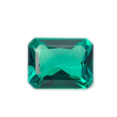 China Similar to Good Quality Natural Green Wholesale Loose Gemstone for Jewelry Emerald Lab Created Nano Crystal Emeralds for sale