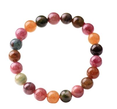 China Newest Factory Price CLASSIC Hot Sale Colorful Tourmaline Bracelet Bead Bracelet Women's for sale