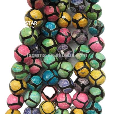 China None Wholesale Good Price Faceted Tibetan Dzi Beads , Tibetan Agate Dzi Beads Per Strand for sale