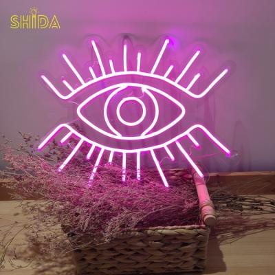 China Easy Installation Custom Wedding Eye Neon Sign Beer Bar Home Wall Light Led Custom Neon Sign For Birthday Wedding Gfit for sale