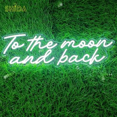 China Easy Installation Custom Moon and Back Led Neon Sign Customized Flexible Neon LED Signage for Wedding Party Birthday Decor for sale