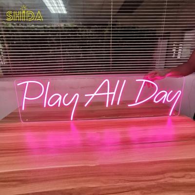 China Easy Setup Custom Neon Sign Play All Day LED Neon Light Bar Logo Neon Sign Personalized Home Decor Wall Decor Best Gift For Kids for sale