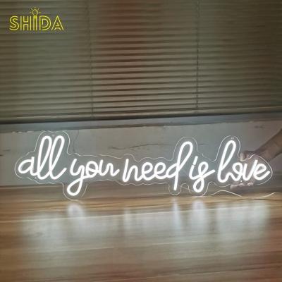 China Easy Setup All You Need Is Love Neon Signs Light Up For Wedding Party Home Decor Customize Store Neon Sign Bar Logo Personalized Led Neon for sale