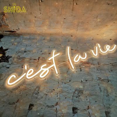 China Custom Easy Installation LED La It's Fight Home Wall Art Neon Sign Wall Decor Neon Sign Light Office Living Room Interior Design for sale