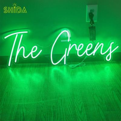 China Hot Selling Easy Installation Custom Acrylic Led RGB Cable Strip 12V Neon Logo Sign Lights Personalized Wedding Name Home Decor Faimly for sale