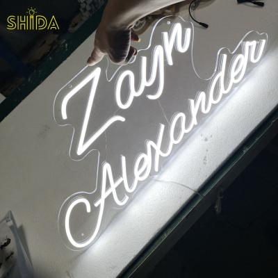 China Easy Installation Drop Shipping No MOQ Personalized Name Neon Sign Led To Flex Custom Neon Sign For Last Name Sign for sale