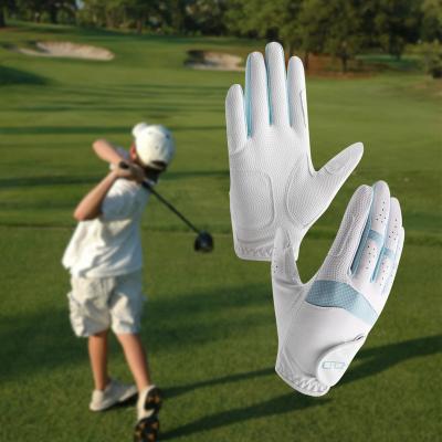 China Felxiable / Breathable / Good Fit PRI Left Only Premium Wholesale Mens Ladies Kids Full Fingers Anti Slip Grip Printed Colors PU Leather Logo Made Golf Gloves on demand for sale