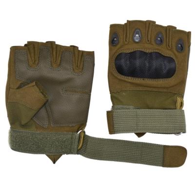 China PRISAFETY PRISAFETY SELLER Impact Knuckle Police Outdoor Hard Fingerless Fingerless Training High Strength Military Tactical Gloves for sale