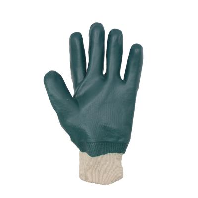 China Dipping Gloves / PVC Dipping Working Gloves / Winter Gloves PRI Green PVC Fully Coated Polyester Coating Rubber Hand Gloves Dipping Work Mechanic Safety Gloves for sale