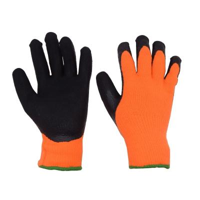 China Flexible PRI Acrylic Liner With Work Gloves Nitrile Coated Sandy Glove Dipping Machine Working Gloves for sale