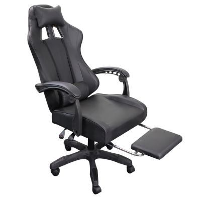 China Factory Wholesale Adjustable Gamer Chair Ergonomic PU Leather Adult Gaming Chair (Height) With Footrest And Massage for sale