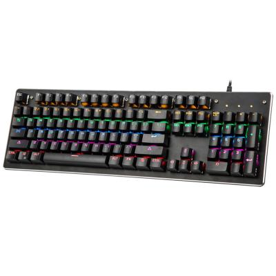 China Universal 104 Wired Material Waterproof Mechanical Keyboard Per Keys Numpad Stain Metal Keyboard With Shortcut Keys for sale