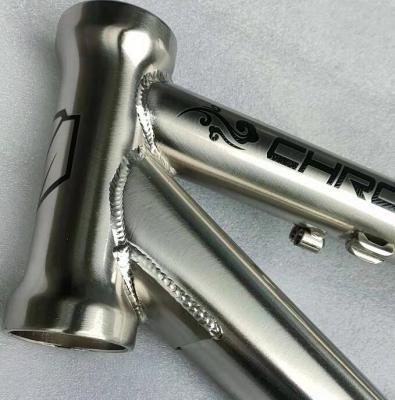 China Mountain Bikes 27.5 Chrome Mountain Mtb Bike Anodized Polish Silver Bicycle Cycling Chromoly Cr-MObike XC Frame for sale