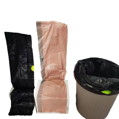 China Disposable Custom Logo Printed Garbage Drawstring Garbage Bags In Rolls for sale