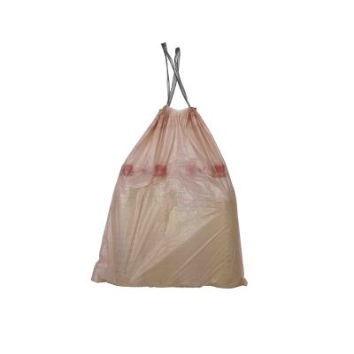 China Disposable Direct Factory Made Cornstarch Can Compost Garbage Bag Roll And Pull Rope for sale