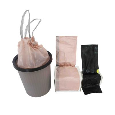 China High Quality Disposable Drawstring Heavy Duty Garbage Wholesales Poly Bag for sale