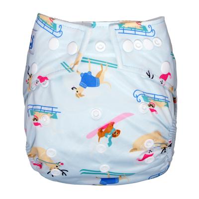 China Bamboo Insert Bamboo Diapers Charcoal Printed Baby Diaper Washable Printed Adult Diaper for sale