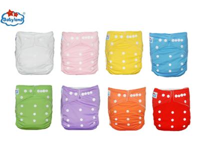 China Printed Reusable All In One Baby Cloth Diaper Washable Soft Cotton Cloth Diaper for sale