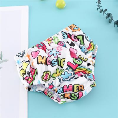 China Babyland Printed Swim Diaper Girl Boys Pull Up Reusable Swim Diaper Absorbent Swim Diaper for sale