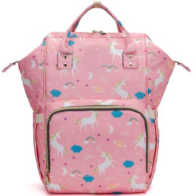 China Waterproof OEM Fashion Design Travel Mom Baby Diaper Bag Backpack for sale