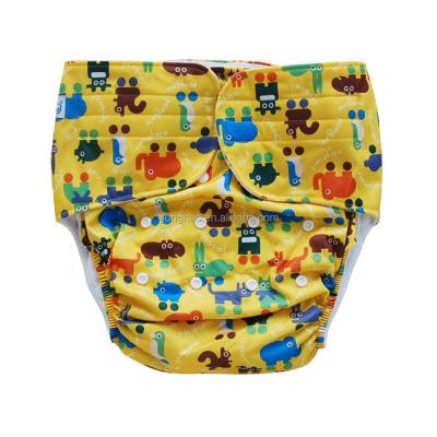 China Babyland Cloth Plain Weave Adult Diaper Waterproof Reusalble Solid And Pattern Adult Diaper for sale