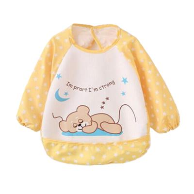 China Baby Clothing Antibacterial Waterproof Bib Baby Long Sleeves Bib for sale