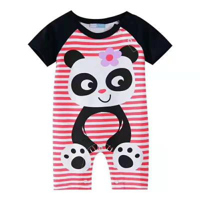 China Short Sleeve Wholesales Cotton With Embroidery Cute 100% Cotton Tank Top Baby Rompers for sale