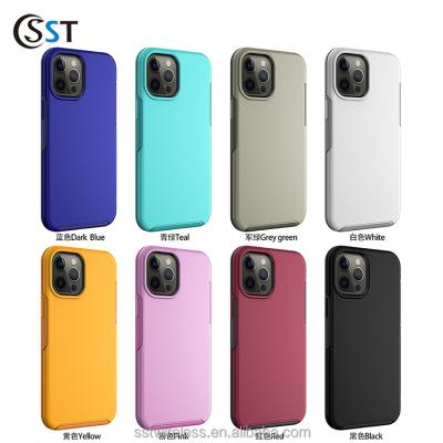 China Mixed Color Fashion Anti-fall PC Hard Tpu Back Cover Phone Case For Iphone 12 Pro / Max 12Pro for sale