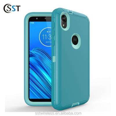 China New Style Belt Clip Phone Case Cover High Quality Anti-fall Shell Phone Case For Moto Shockproof E6 Back for sale