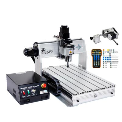 China Factory CNC Router 300x400mm Engraver 3040Z-DQ Engraving Drilling And Milling Machine 4030 USB Port Ball Screw Add Remote Control Handle for sale