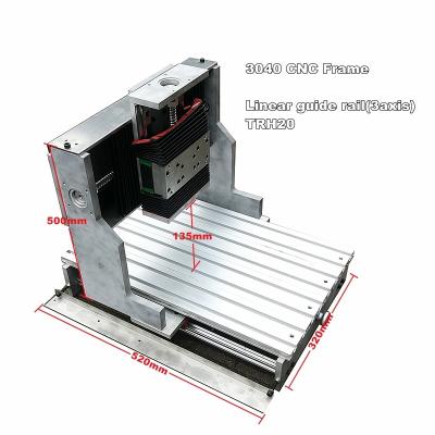 China Line Rail Track CNC Aluminum Frame 3040 DIY Engraving Machine Building Material Shops Square Kit for sale