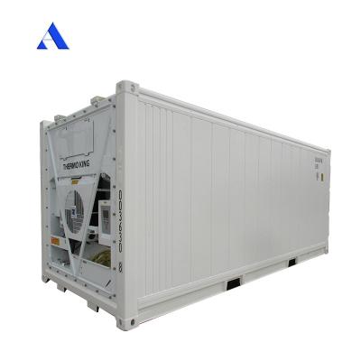 China 20ft Reefer Container Thermo King Refrigerated Cooler with External Dimensions 606*244*259mm and 32CBM Capacity for sale