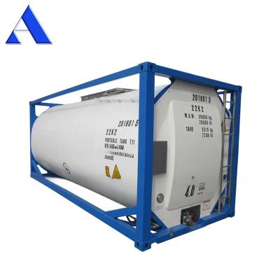 China 316L/SAN50028-7/WNr 1.4402/1.4404 Material 25000 Liters SS316L Vessel and Shell UN T11 20ft Ethanol ISO Tank Container for sale