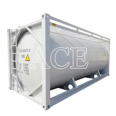 China SPA-H Frame Material 20ft Bulk Cement ISO Trailer Transport Tank Container Q345B Steel Stainless Steel Pressure Vessel for sale