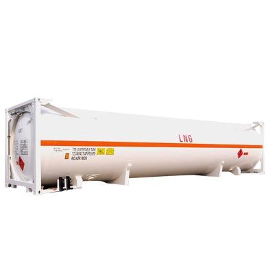 Cina Contenitore cisterna criogenico da 45 m3 ISO UN T75 da 40 piedi per GNL ossigeno liquido anidride carbonica LIN LOX LAR BV certificato CSC 18 bar in vendita