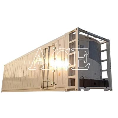 China High Cube 40ft Diesel Electric Self Powered Reefer Container for Land or Railway Accessories Provide full set parts for sale