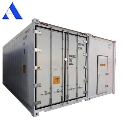 China 40ft Building Reefer Container 40HQ Cold Room Storage Certified CSC Steel and Flat Floor for sale