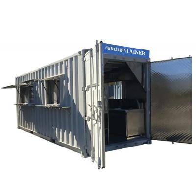 China 20ft Mobile Shipping Container Commercial Kitchen with Modern Design Style and Corten-A Customization for sale